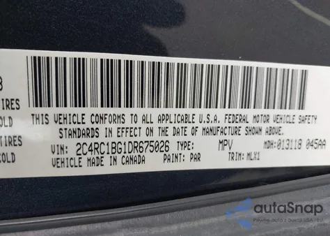 2013 Chrysler Town & Country Touring from USA, damaged, VIN 2C4RC1BG1DR675026